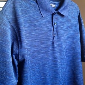 Haggar XL blue polo golf shirt